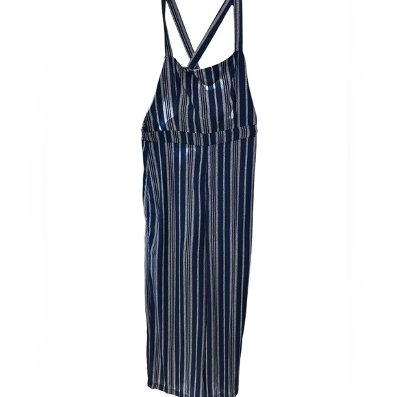 Forever 21 Navy and White Striped Jumpsuit - Picture 1 of 3